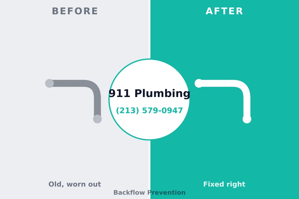 Before and after: plumbing repair Hallsville, TX